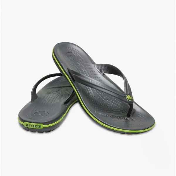 11033-0A1 CROCBAND FLIP Mens Sandals Graphite/Volt Green