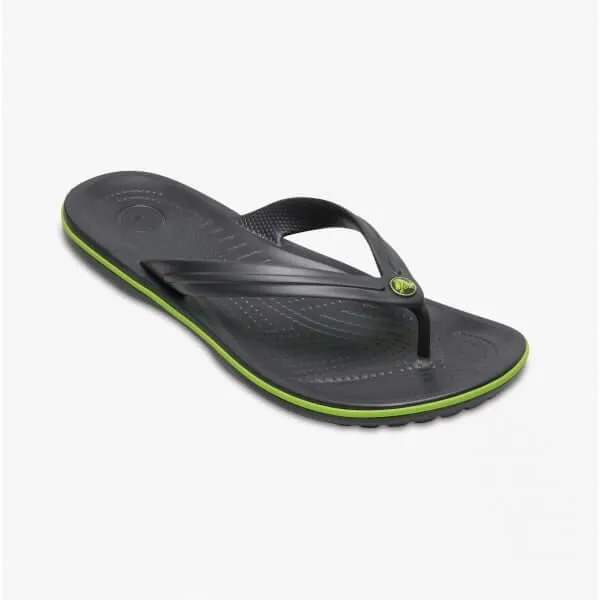 11033-0A1 CROCBAND FLIP Mens Sandals Graphite/Volt Green