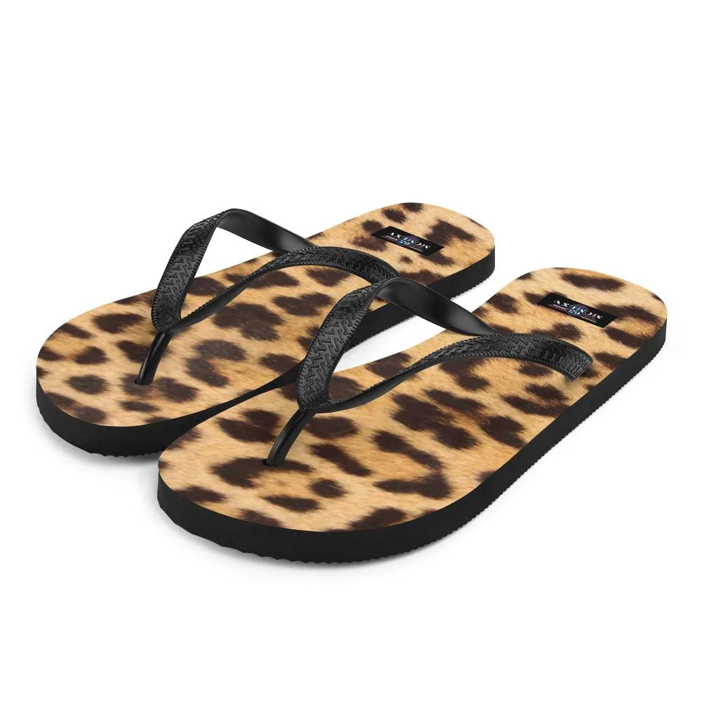 65 MCMLXV Unisex Jaguar Animal Print Flip-Flops