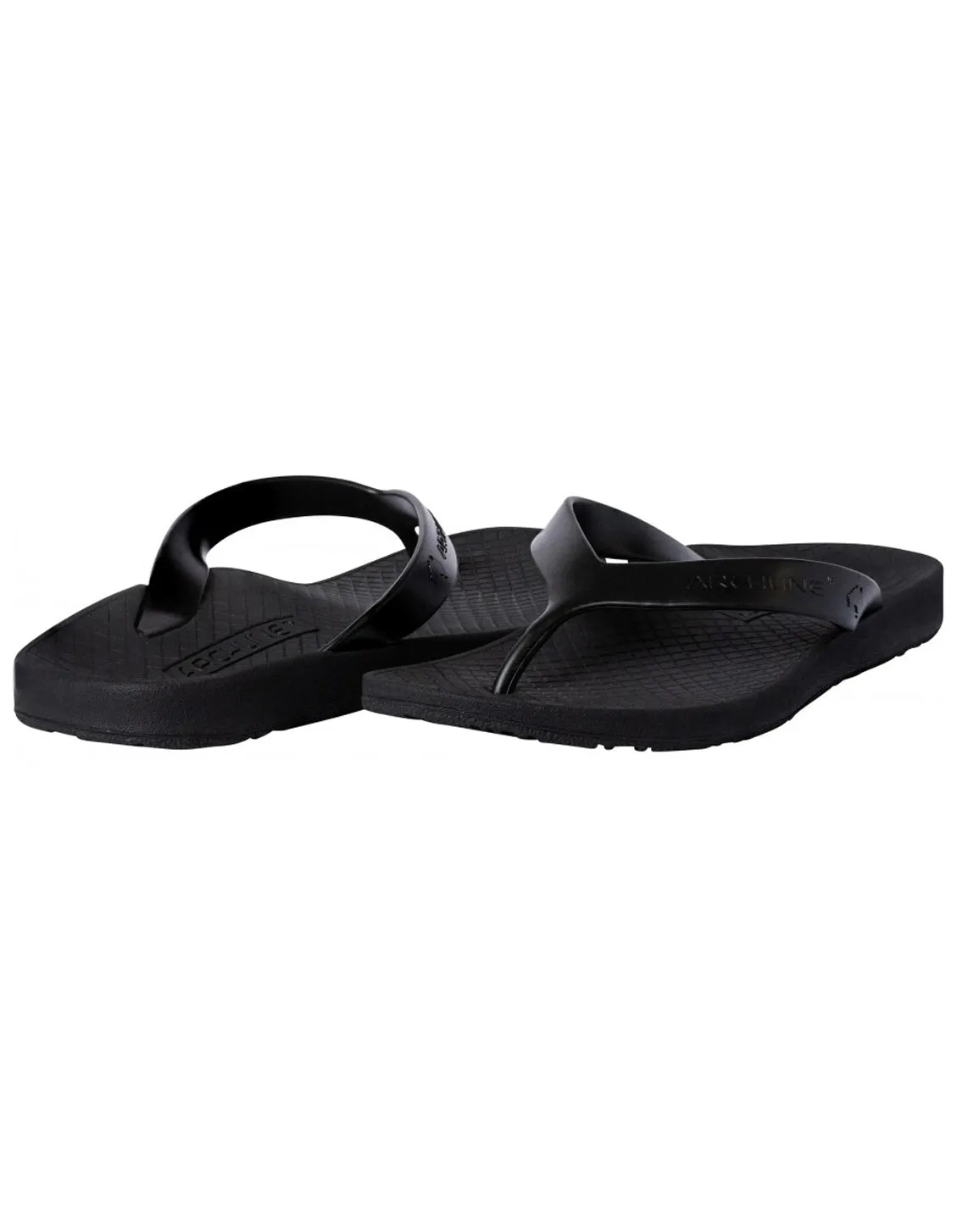 ARCHLINE BALANCE BLACK FLIP FLOPS - BLACK