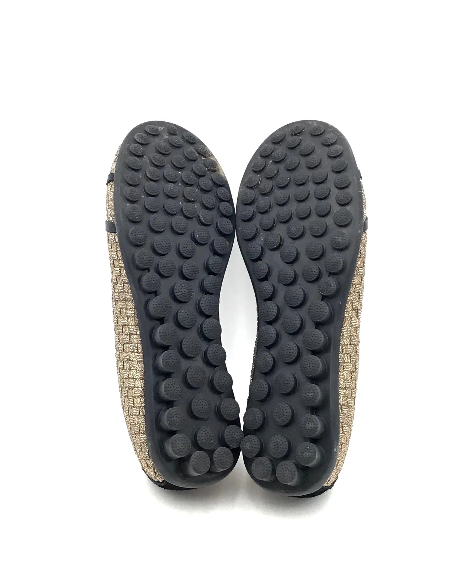 Bernie Mev Women's Beige Slip-On Round Toe Ballet Flats - Size EUR 38