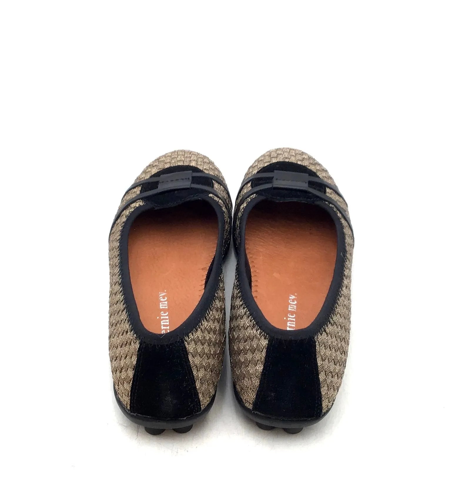 Bernie Mev Women's Beige Slip-On Round Toe Ballet Flats - Size EUR 38