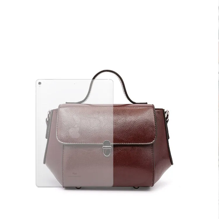 Black Leather Womens Crossbody Bags Leather Handbags for Women