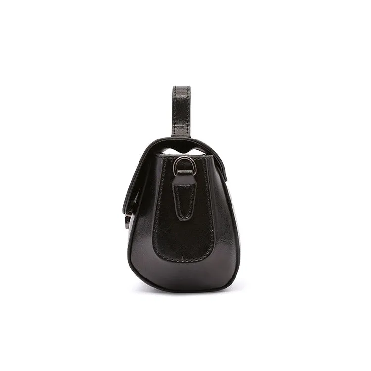 Black Leather Womens Crossbody Bags Leather Handbags for Women