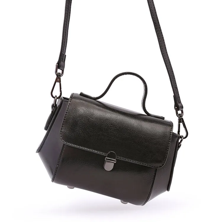 Black Leather Womens Crossbody Bags Leather Handbags for Women
