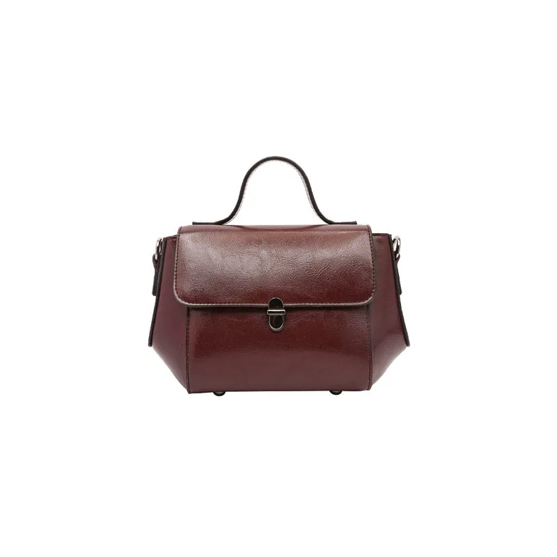 Black Leather Womens Crossbody Bags Leather Handbags for Women