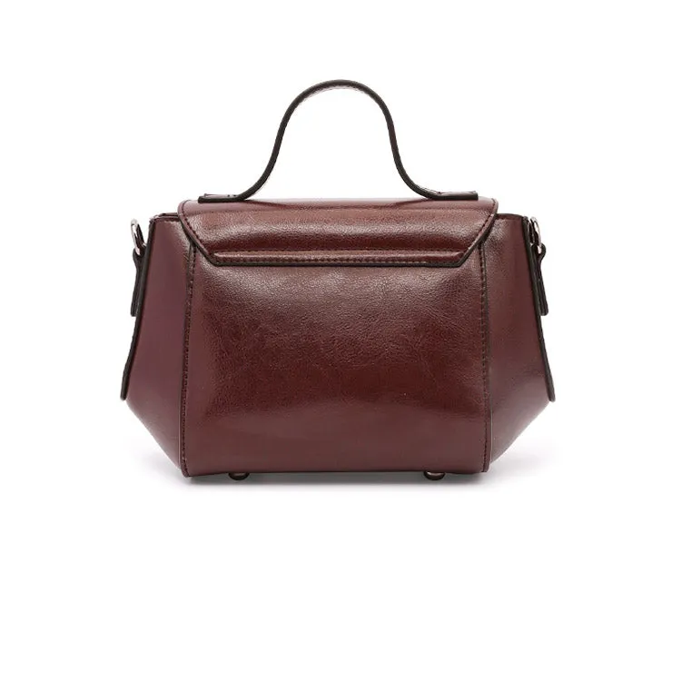 Black Leather Womens Crossbody Bags Leather Handbags for Women