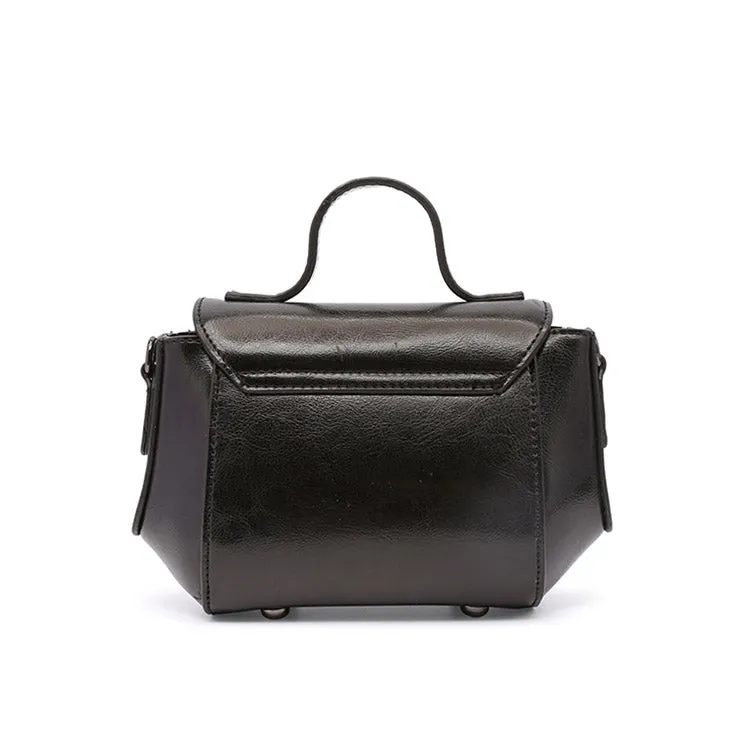 Black Leather Womens Crossbody Bags Leather Handbags for Women