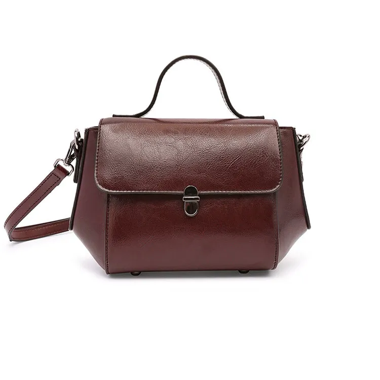 Black Leather Womens Crossbody Bags Leather Handbags for Women