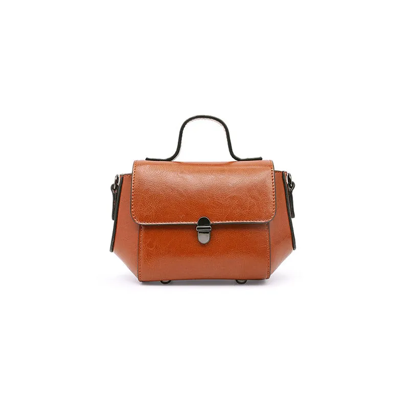 Black Leather Womens Crossbody Bags Leather Handbags for Women