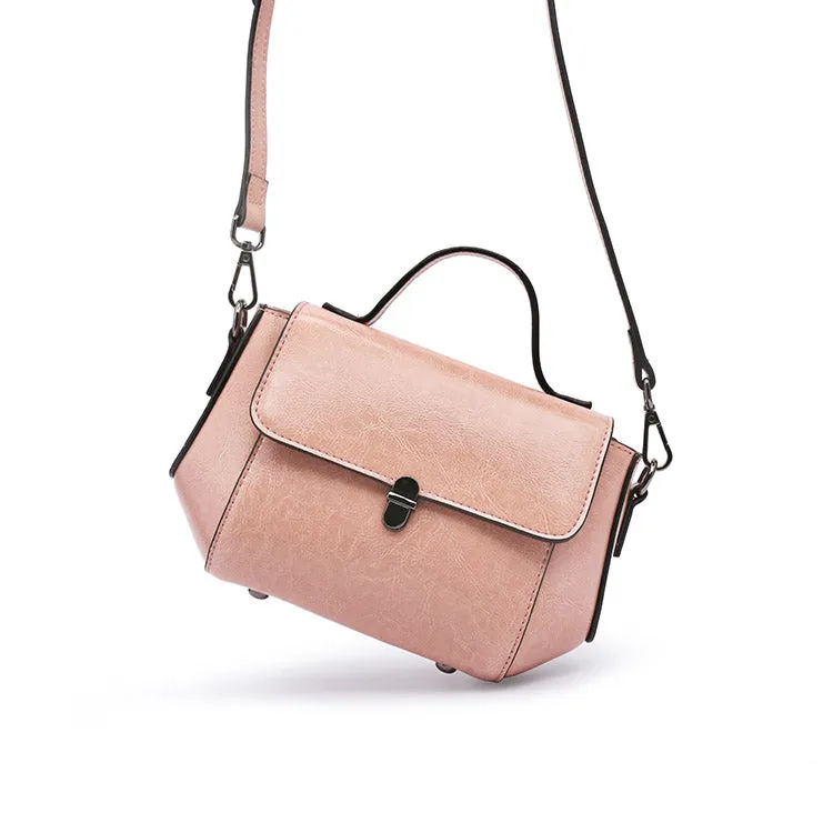 Black Leather Womens Crossbody Bags Leather Handbags for Women