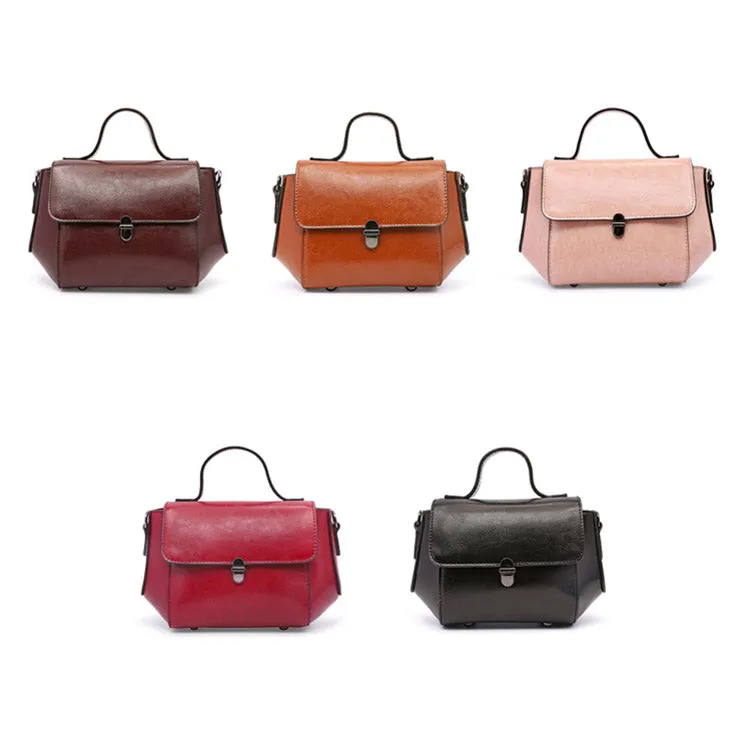 Black Leather Womens Crossbody Bags Leather Handbags for Women