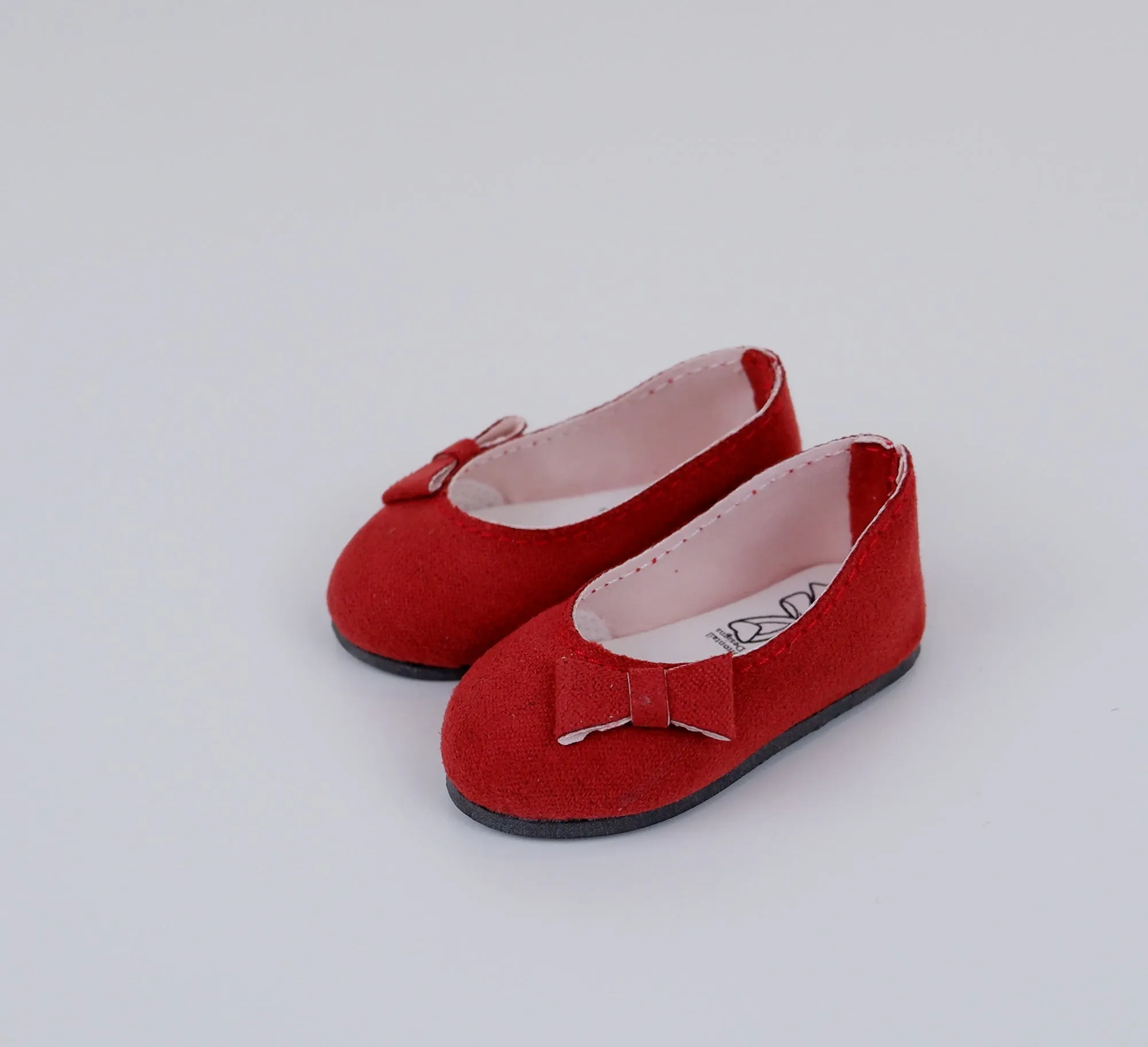 Bow Toe Ballet Flats - Suede Rust
