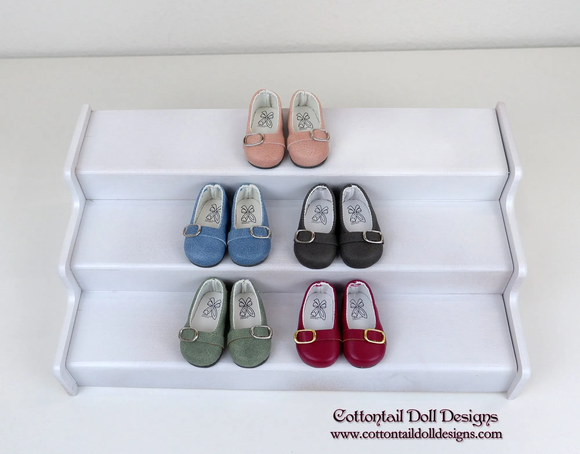 Buckle Ballet Flats - Wine