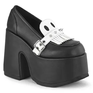 CAMEL-58 DemoniaCult Black Vegan Leather Sexy Women's Heels & Platform Shoes (Alternative Footwear)