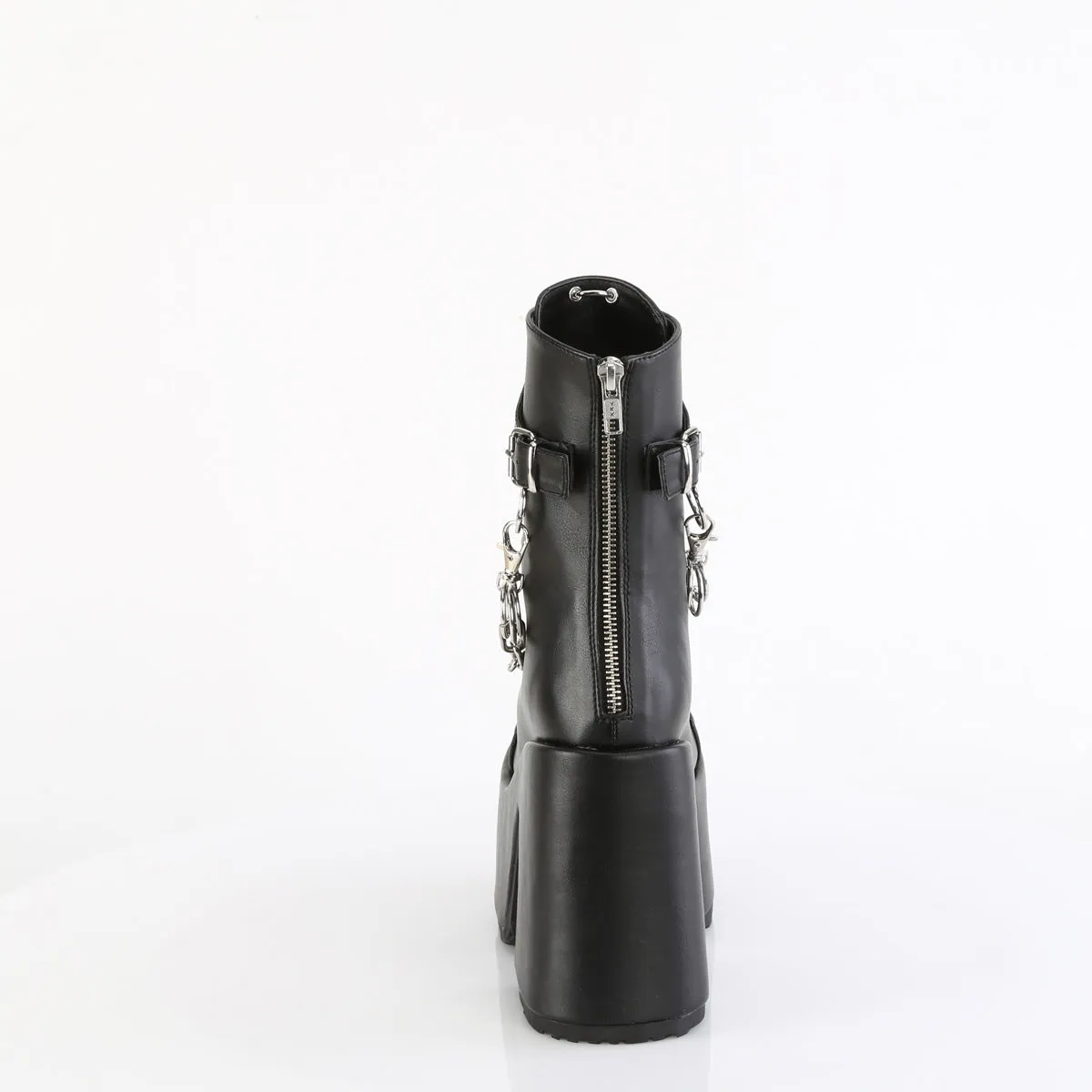 CAMEL-65 DemoniaCult Black Vegan Leather Sexy Women's Mid-Calf & Knee High Boots (Alternative Footwear)