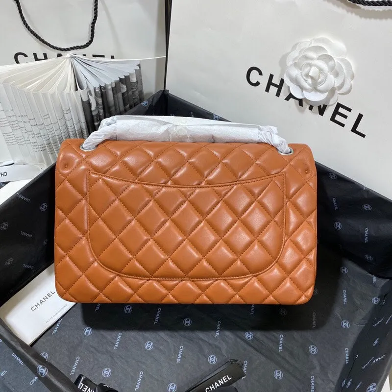 CHLLarge Classic Handbag Silver Hardware Brown For Women, Women&#8217;s Handbags, Shoulder Bags 11.8in/30cm