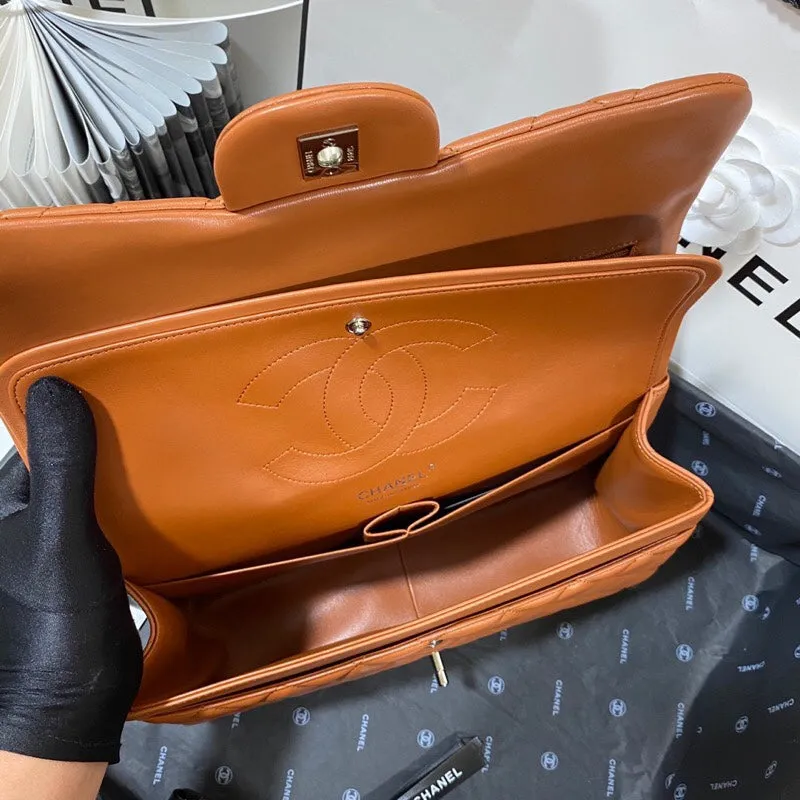 CHLLarge Classic Handbag Silver Hardware Brown For Women, Women&#8217;s Handbags, Shoulder Bags 11.8in/30cm