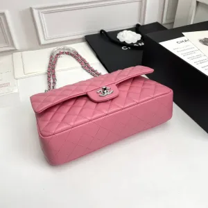 CHLLarge Classic Handbag Silver Hardware PiNike For Women, Women&#8217;s Handbags, Shoulder Bags 11.8in/30cm