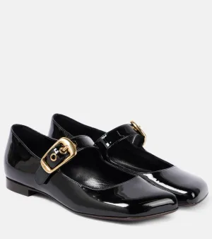 Chloe Polly patent leather Mary Jane flats