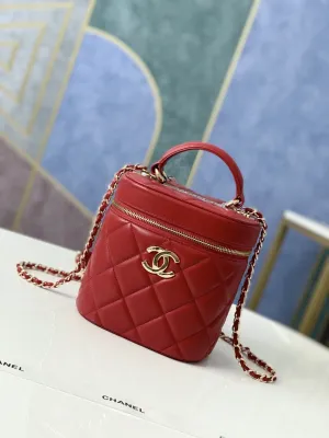 CHLVanity Case Gold Hardware Burgundy For Women, Women&#8217;s Handbags, Shoulder Bags 9.4in/24cm 