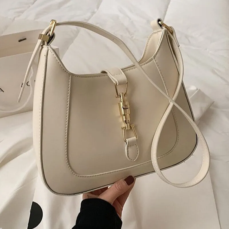 Christmas Gift 2021 Women's Retro Fashion Baguette Bags Underarm One-Shoulder Messenger Bags Large Capacity Handbags For Spring Summer
