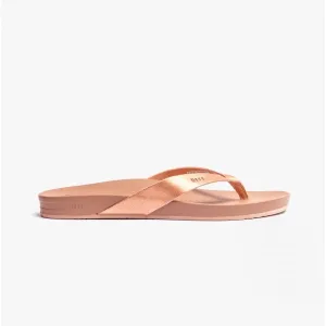 CUSHION COURT Ladies Flip-Flops Rose Gold