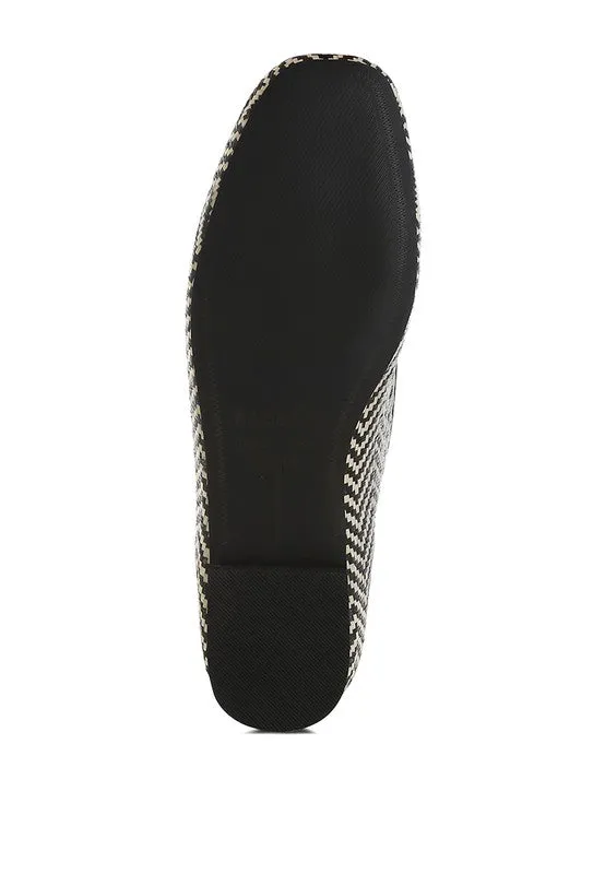 Dara Raffia Tassels Detail Loafers