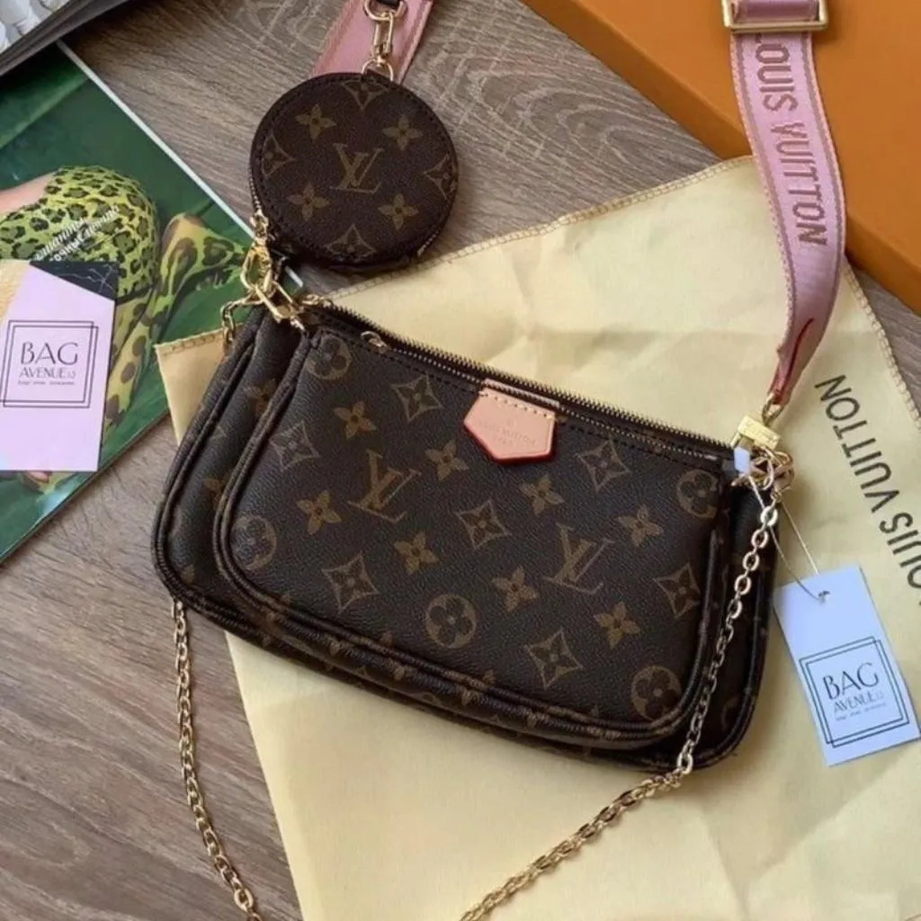 Designer Pochette Set Of 3 Handbag For Women