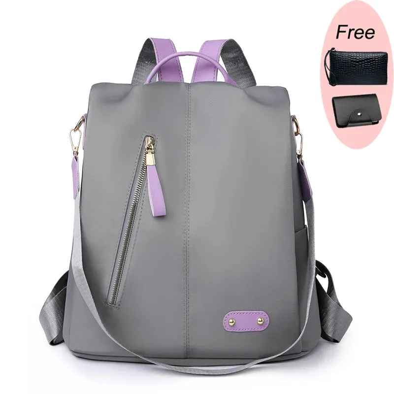 Fashion Anti Theft Women's Backpack Student Backpacks Teenage Girl School Bags