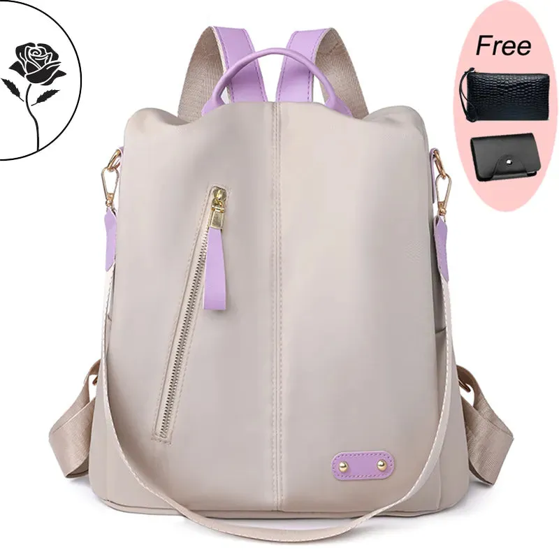 Fashion Anti Theft Women's Backpack Student Backpacks Teenage Girl School Bags