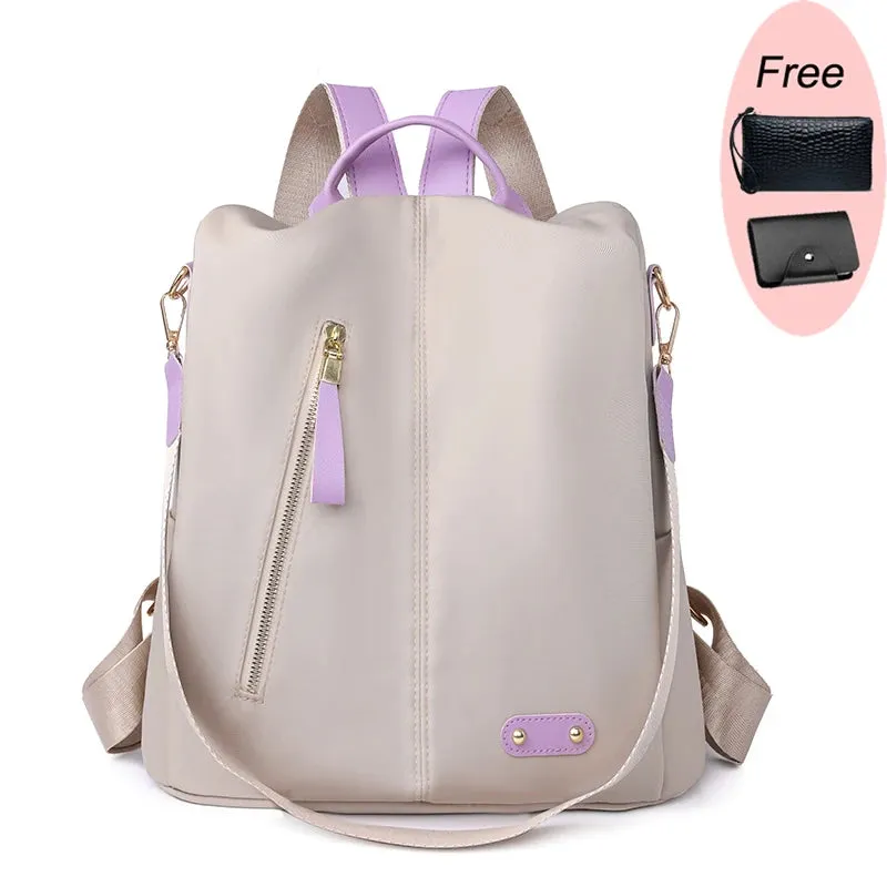 Fashion Anti Theft Women's Backpack Student Backpacks Teenage Girl School Bags