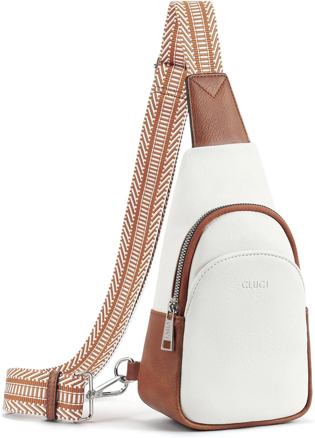 Faux Leather Dark Brown Crossbody Travel Sling Bag