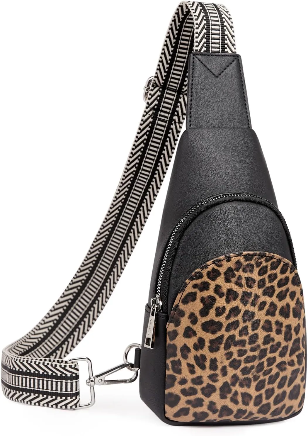 Faux Leather Dark Brown Crossbody Travel Sling Bag