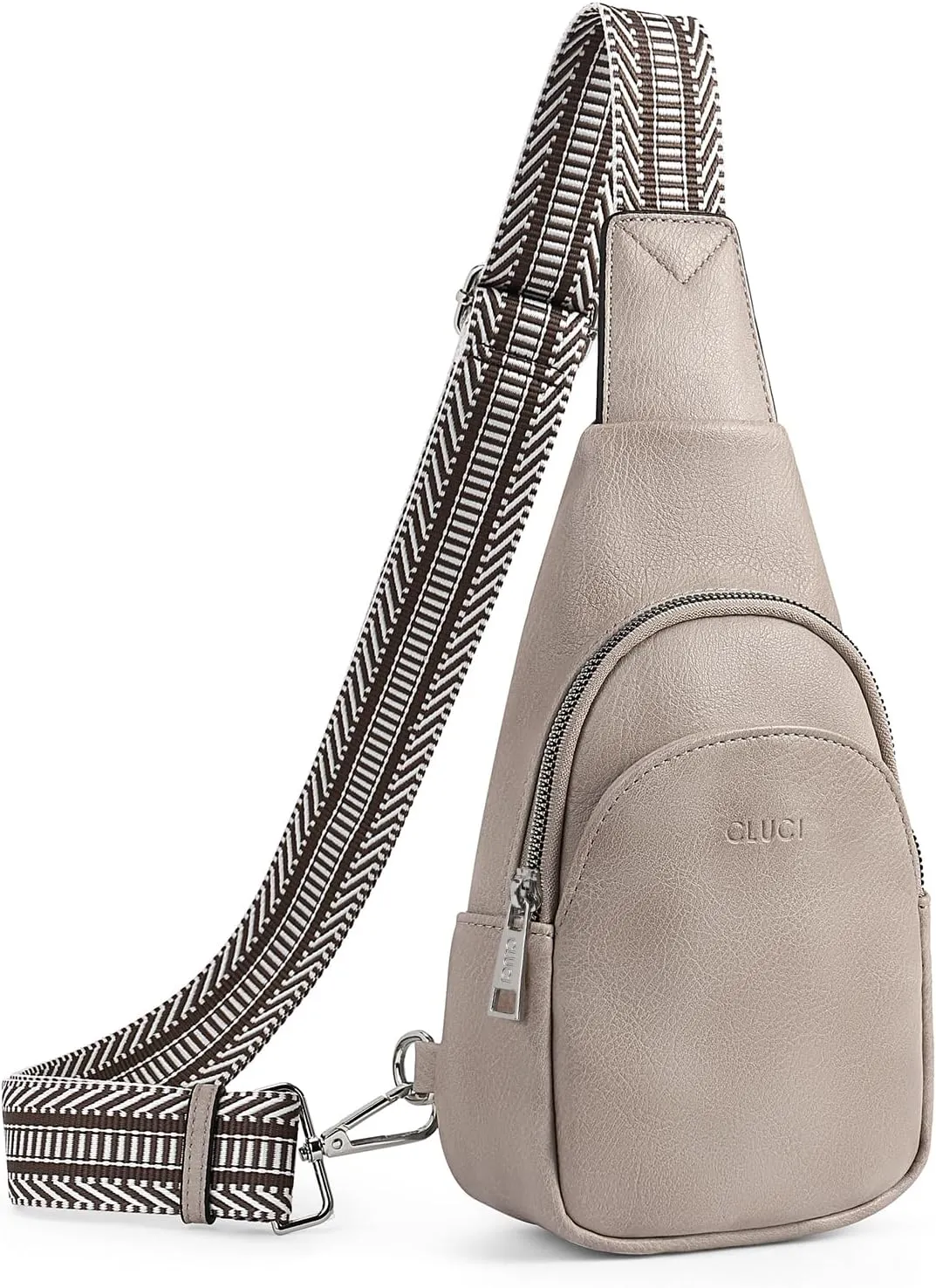 Faux Leather Dark Brown Crossbody Travel Sling Bag