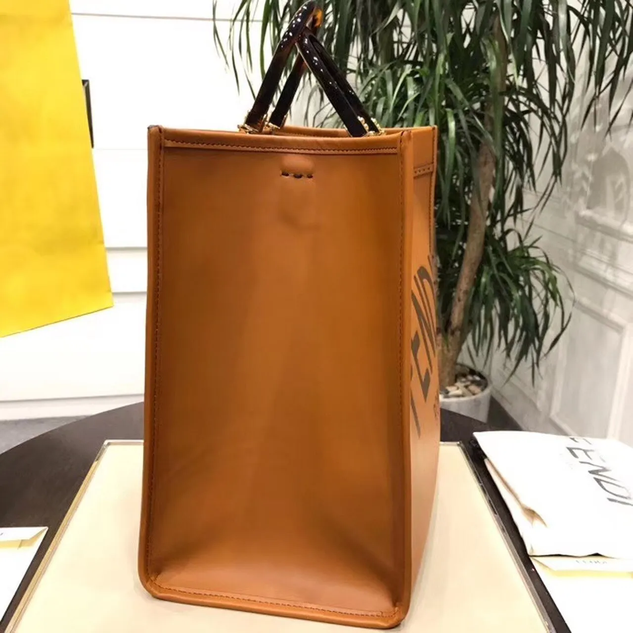 FI Sunshine Large Tote Bag Brown For Women, Women&#8217;s Handbags, Shoulder And Crossbody Bags 15.7in/40cm FF 8BH372ABVLF0PWZ