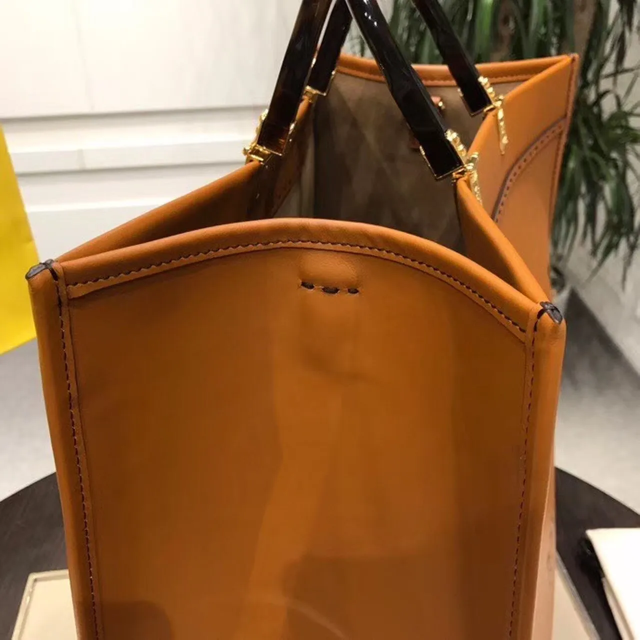 FI Sunshine Large Tote Bag Brown For Women, Women&#8217;s Handbags, Shoulder And Crossbody Bags 15.7in/40cm FF 8BH372ABVLF0PWZ