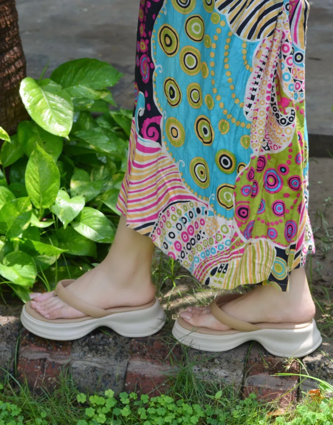 Flipon Chunky Platforms - Beige