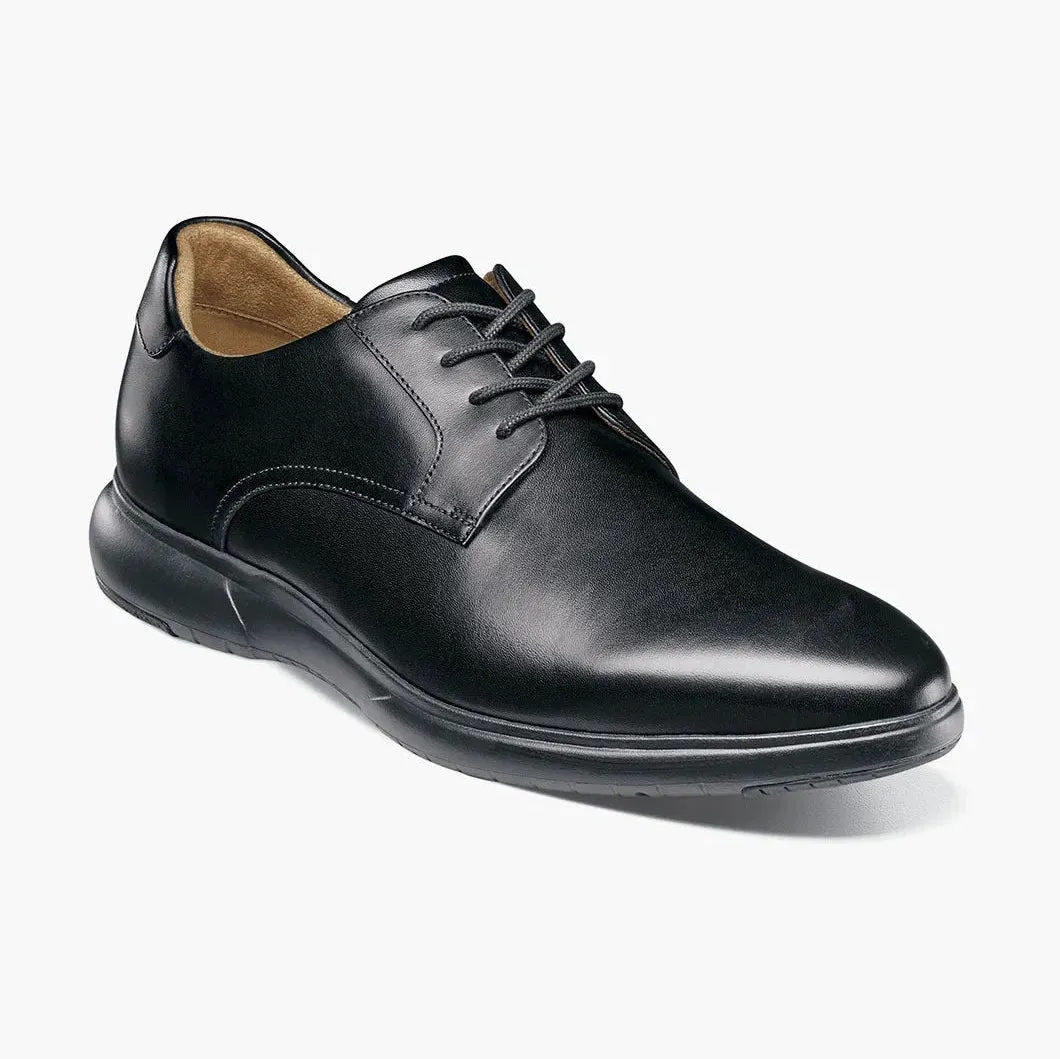 Florsheim Boys Black Lace-Up Oxford Dress Shoes - Wide