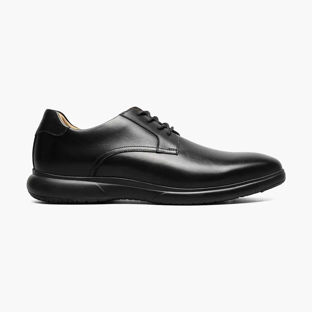 Florsheim Boys Black Lace-Up Oxford Dress Shoes - Wide