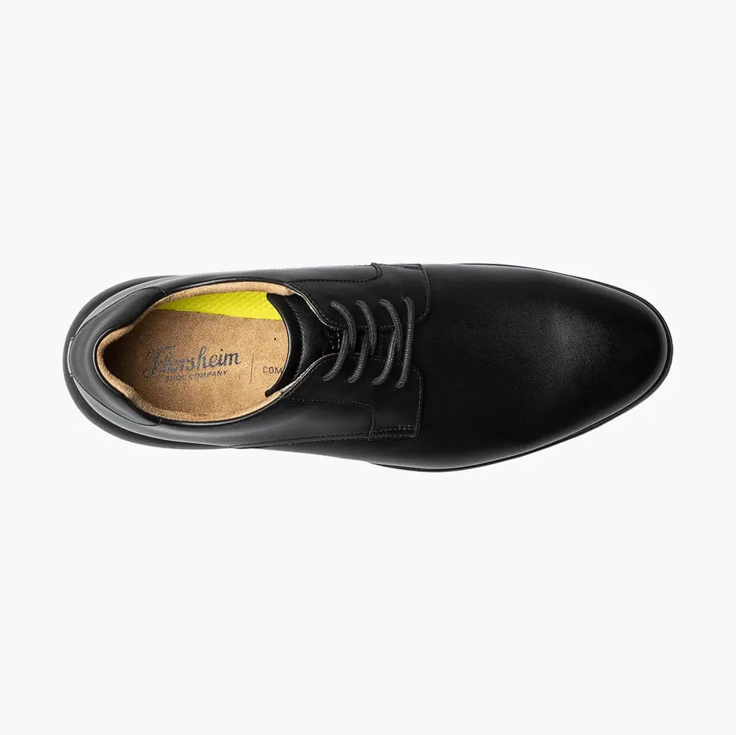 Florsheim Boys Black Lace-Up Oxford Dress Shoes - Wide