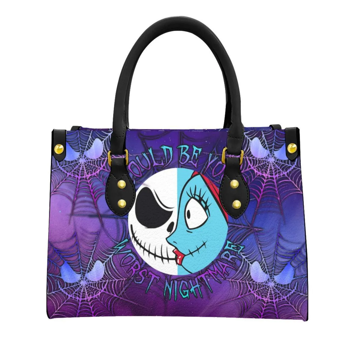 Galaxy Nightmare Women's Tote Bag With Black Handle