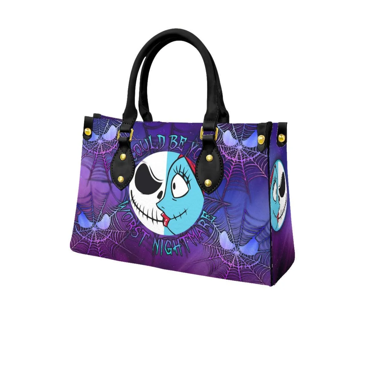 Galaxy Nightmare Women's Tote Bag With Black Handle