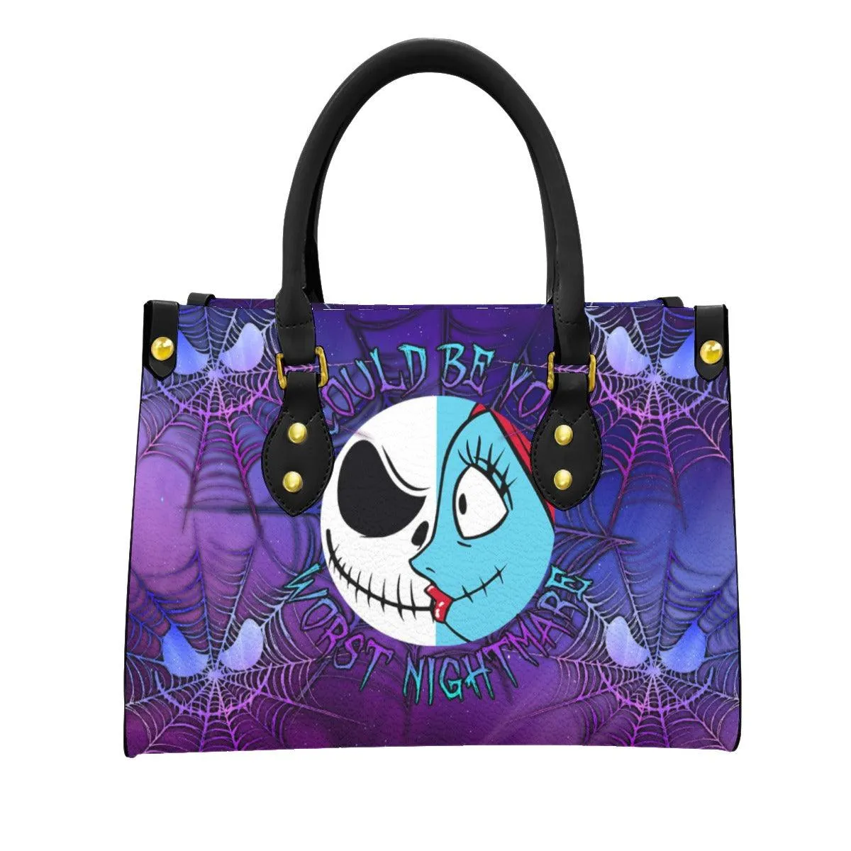 Galaxy Nightmare Women's Tote Bag With Black Handle