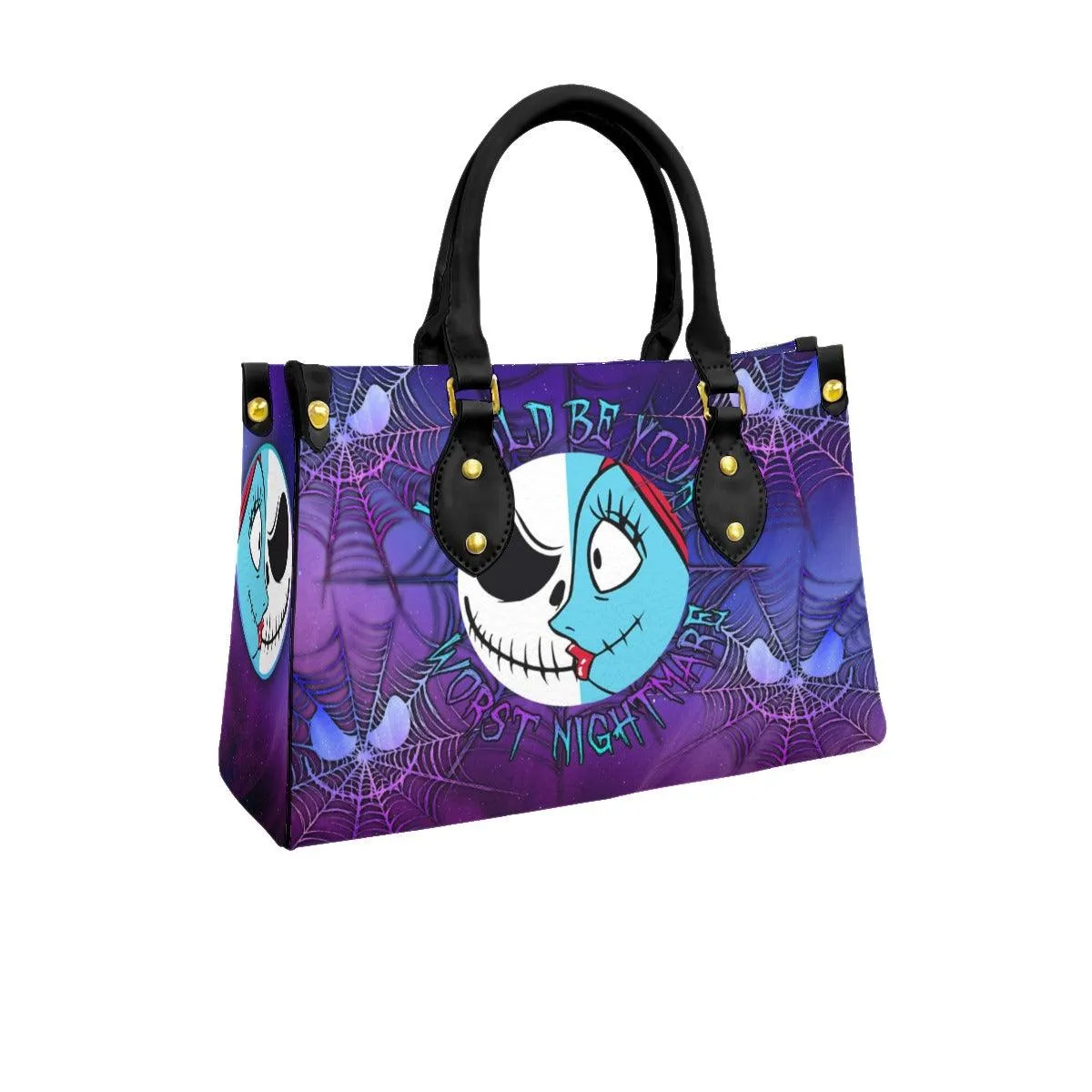 Galaxy Nightmare Women's Tote Bag With Black Handle