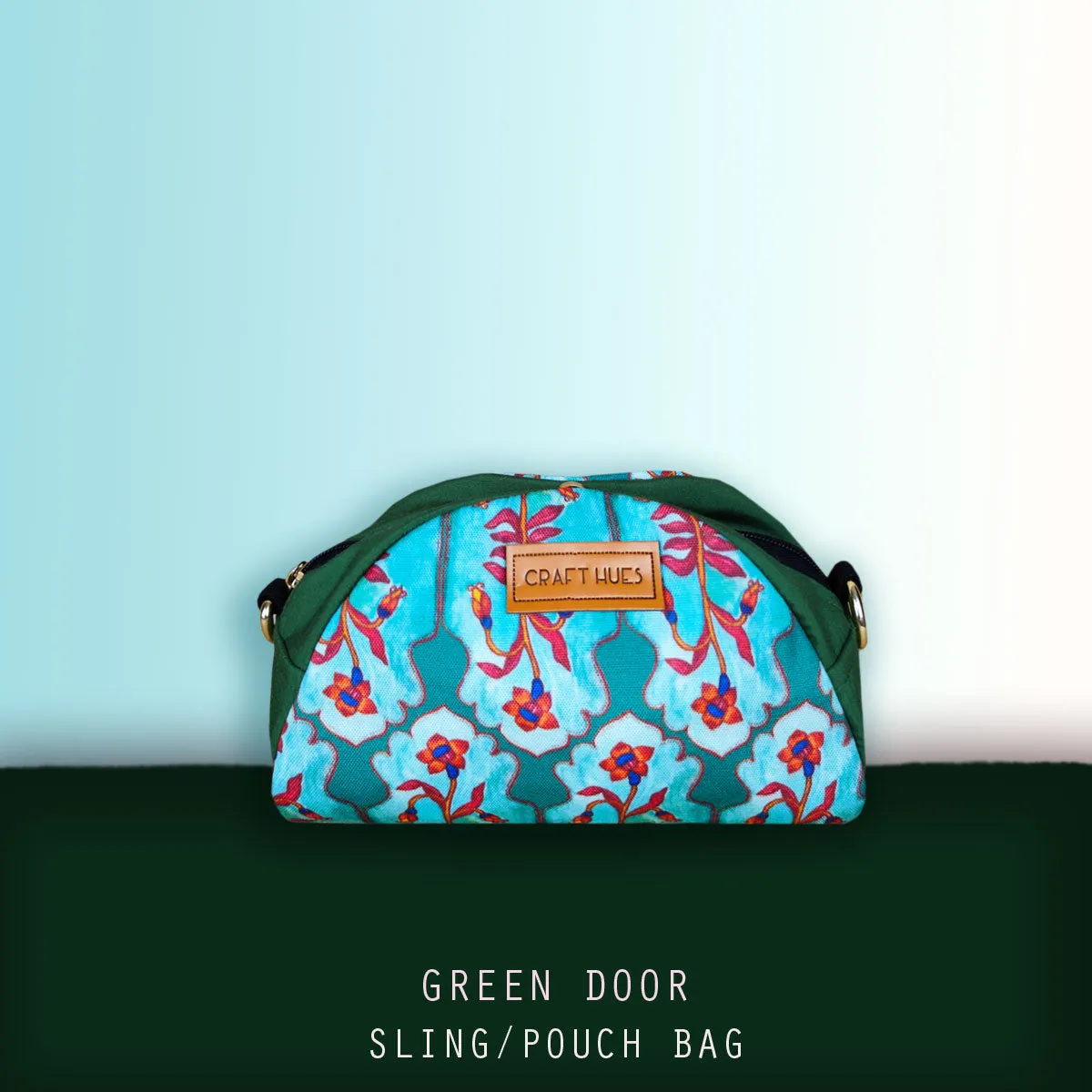 Green Door Pouch with Sling