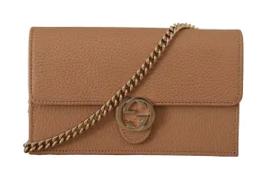 Gucci Beige Icon Leather Crossbody Bag