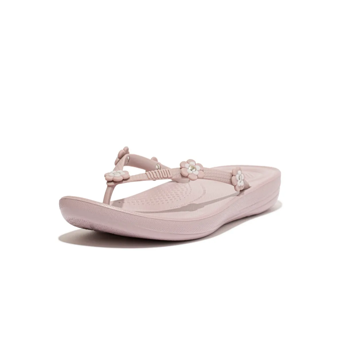 iQUSHION Flower-Stud Flip-Flops
