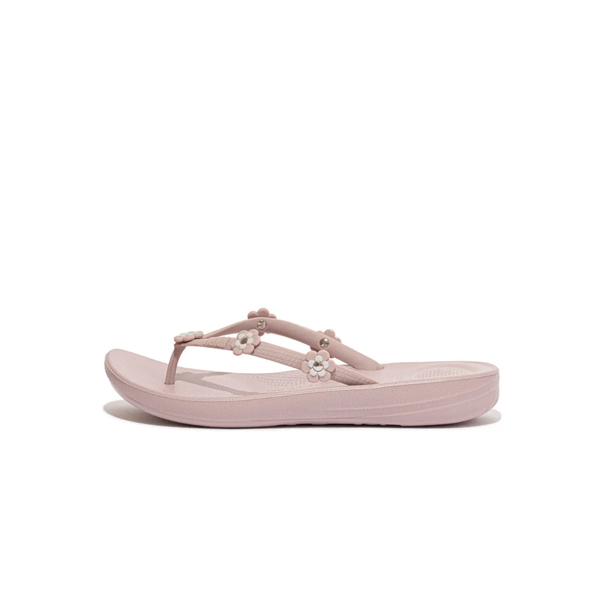 iQUSHION Flower-Stud Flip-Flops