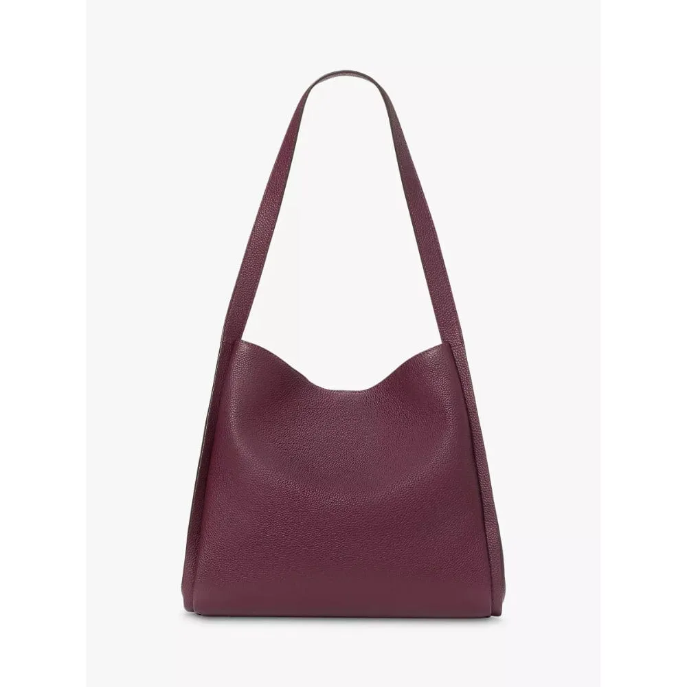 Kate Spade Knott Leather Shoulder Bag in Deep Cherry